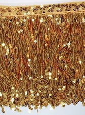 Sequin Tassel Trim 27 cm 10" Luxury Fringe Fringing  (longer)  : 18 colours #2
