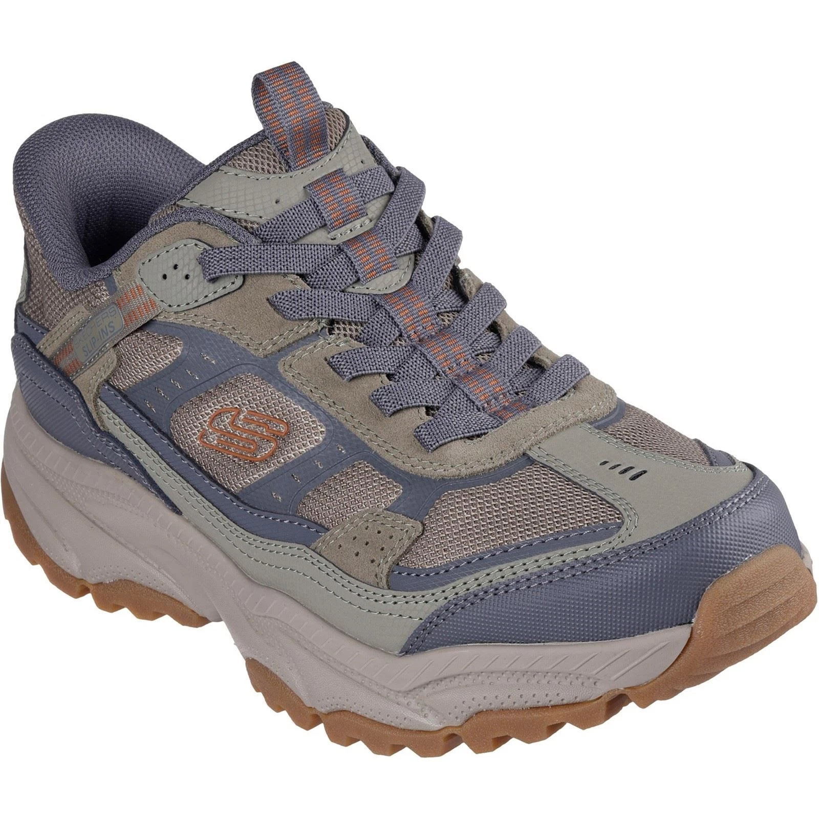 Skechers Vigor AT Leather Men's Olive/Grey Hiking Shoes