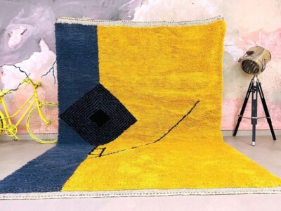Moroccan rug - Handmade Berber rug - Custom area rug - wool rug  Beni ourain rug