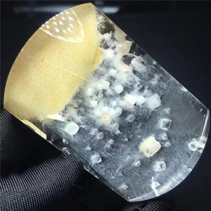 5.5cm "Starry Sky over a Misty Meadow" Natural Clear Quartz Cabochon -1 - Image 4 of 4