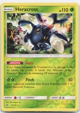 Heracross Reverse Holofoil Rare SM - Burning Shadows 11/147 NM