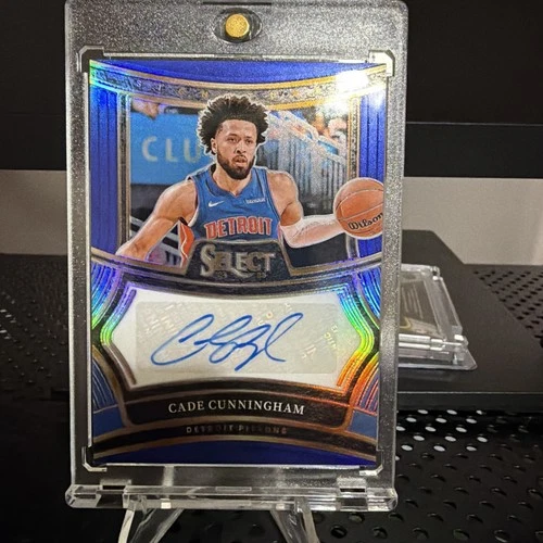 2024-25 Panini Select - Signatures Cade Cunningham #SIG-CAD Blue Prizm /49 AUTO
