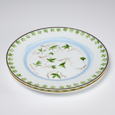Raynaud Limoges Verdures Christian Tortu Salad Dessert Plates Set