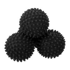 4pcs Reusable Laundry Dryer Balls for Fabric Softener Reduce Drying Time Black