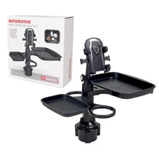 5 in 1 Adjustable Car Cup Holder Expander with Food Tray Table and Phone Mount