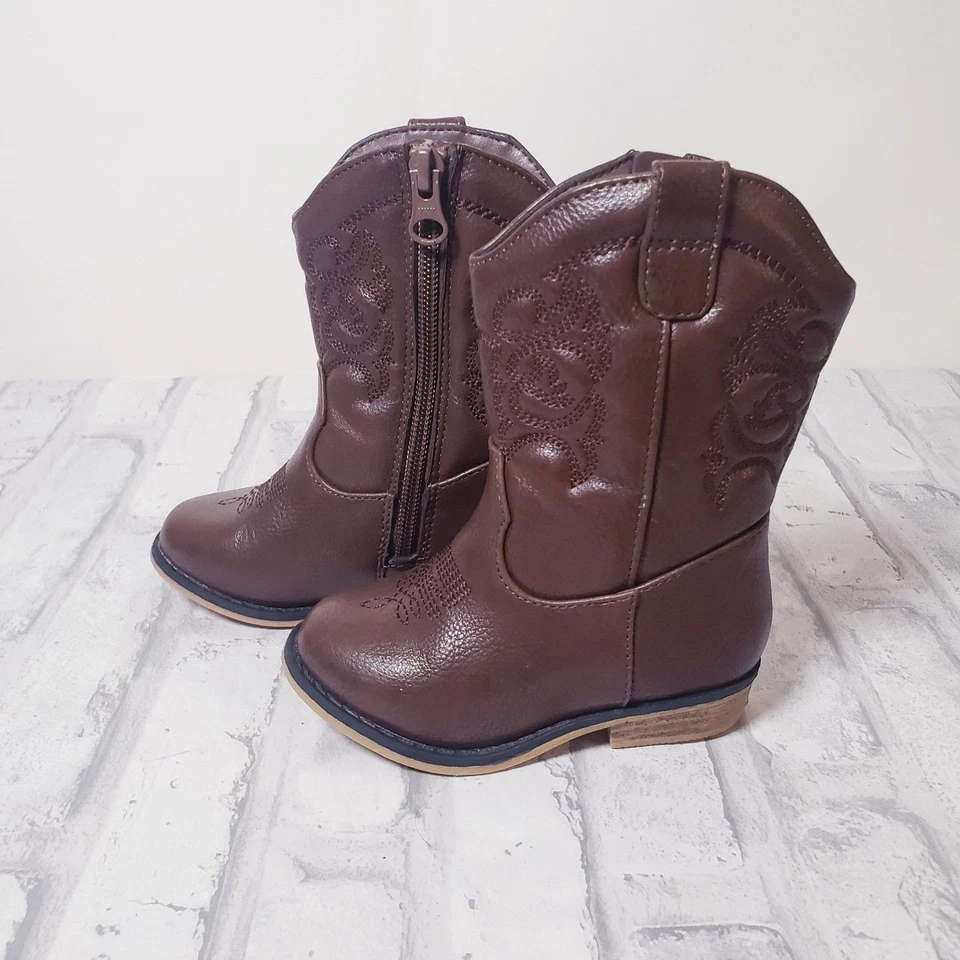 Botas de vaca marrons para crianças Cat & Jack - Imagem 2 de 4