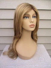 Noriko Wig ANGELICA Color BUTTER PECAN Blonde Dark Rooted Long Style 16" Nape