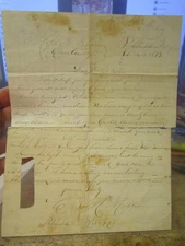 1872 Pelahatchie MISSISSIPPI Rare Old Handwritten Cursive Letter to Canton Shaw