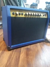 LyxPro LYXAGL40 40W Electric Guitar Amplifier with Built-In Speaker - Blue