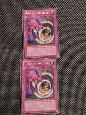 Yugioh TCG 2x Threatening Roar 1st Edition FET-EN052
