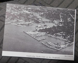Cambridge Yacht Club / Choptank River Maryland / M.E. Warren -- book clipping