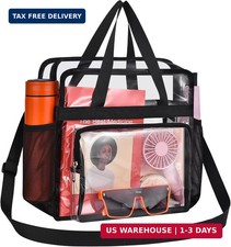 Clear Tote Bag Clear Bag Stadium Approved 12x6x12 Stadium Bag for Work, Sports G