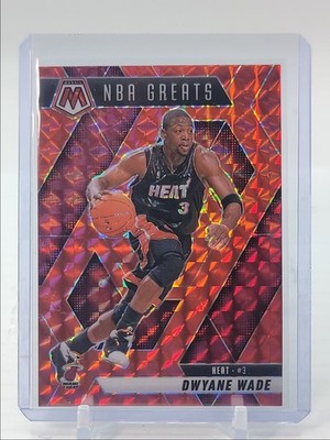 DWYANE WADE 2024-25 MOSAIC NBA GREATS BASKETBALL RED PRIZM HEAT B Q1300-H