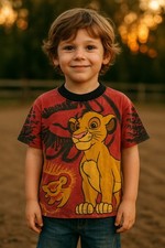 Vintage 90s Lion King All Over Tshirt Made In USA