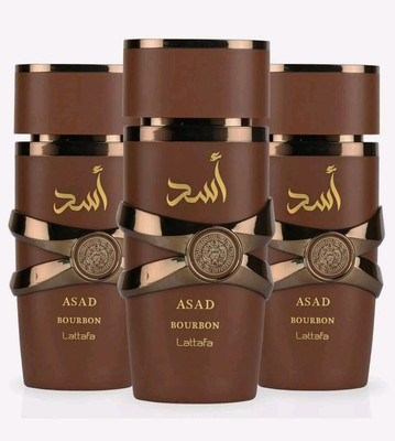 Asad Bourbon Eau De Parfum Spray 100ML (3.4 OZ) By Lattafa (PACK