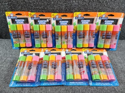 9 Packs Elmer's scented 3 glue sticks Apple Pie Mango Pineapple Watermelon