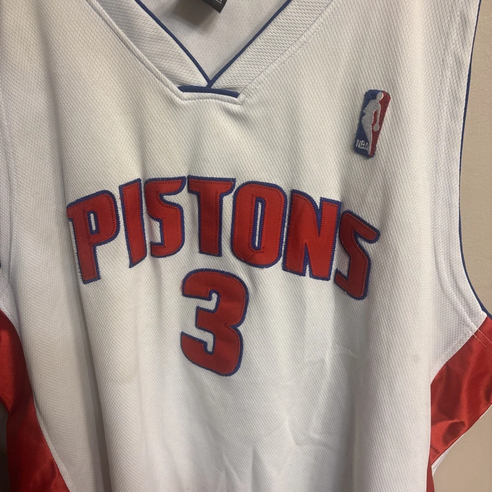 Camiseta De Colección Nike Auténtica NBA Detroit Pistons Ben Wallace #3 60 Años 90 Salón de la Fama 3XL Foto 2 de 4