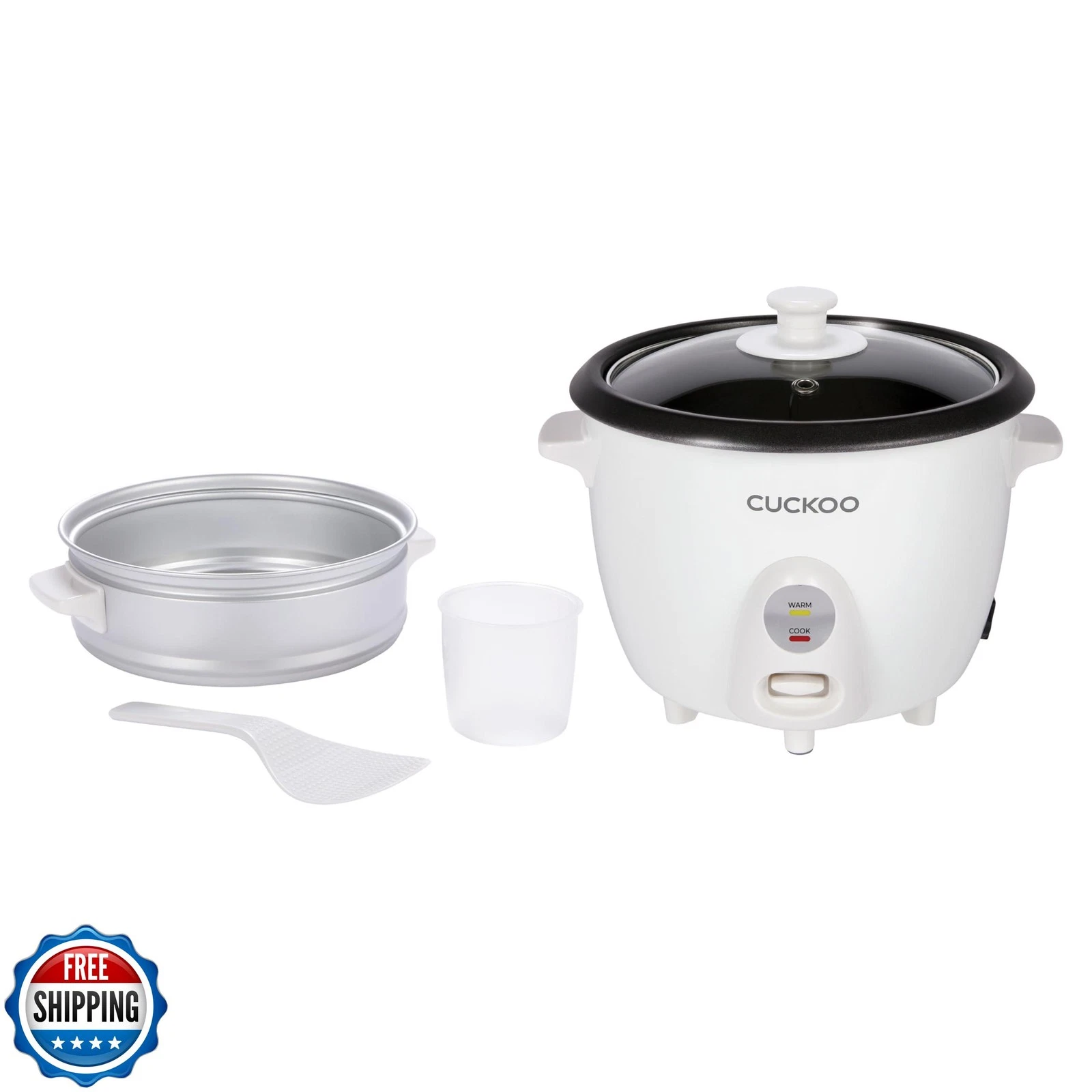 CUCKOO One Touch Rice Cooker 12-Cup Cooked, Small Rice Cooker and
