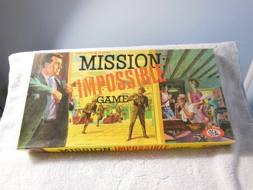 Ideal Mission Impossible TV Series Board Game Vintage 1966 COMPLET + EXTRAS