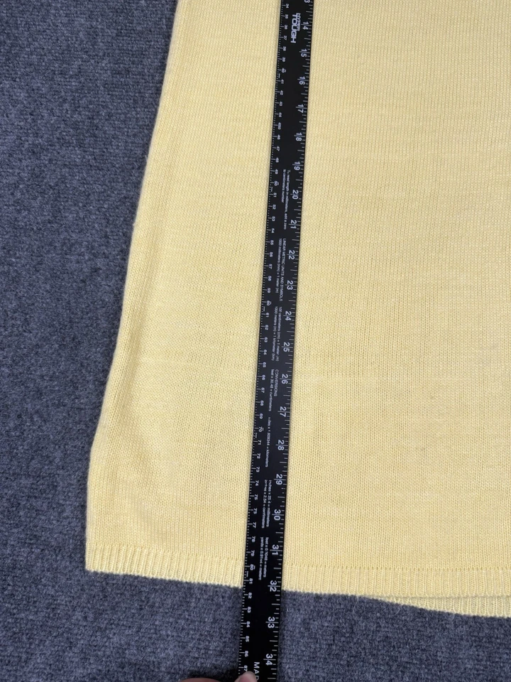 VINTAGE DIANE VON FURSTENBERG Sportswear KNIT PENCIL SKIRT YELLOW ACRYLIC USA - Image 2 of 4