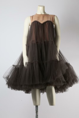 LANVIN H&M Gray Tulle Tutu Puff Silk Prom Party Evening Gown Mini Dress Size 6 | eBay