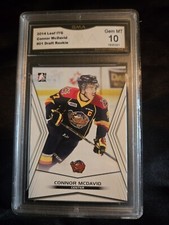 GMA 10 CONNOR McDAVID ERIE OTTERS ROOKIE 2014 LEAF ITG #01 DRAFT ROOKIE GEM MINT