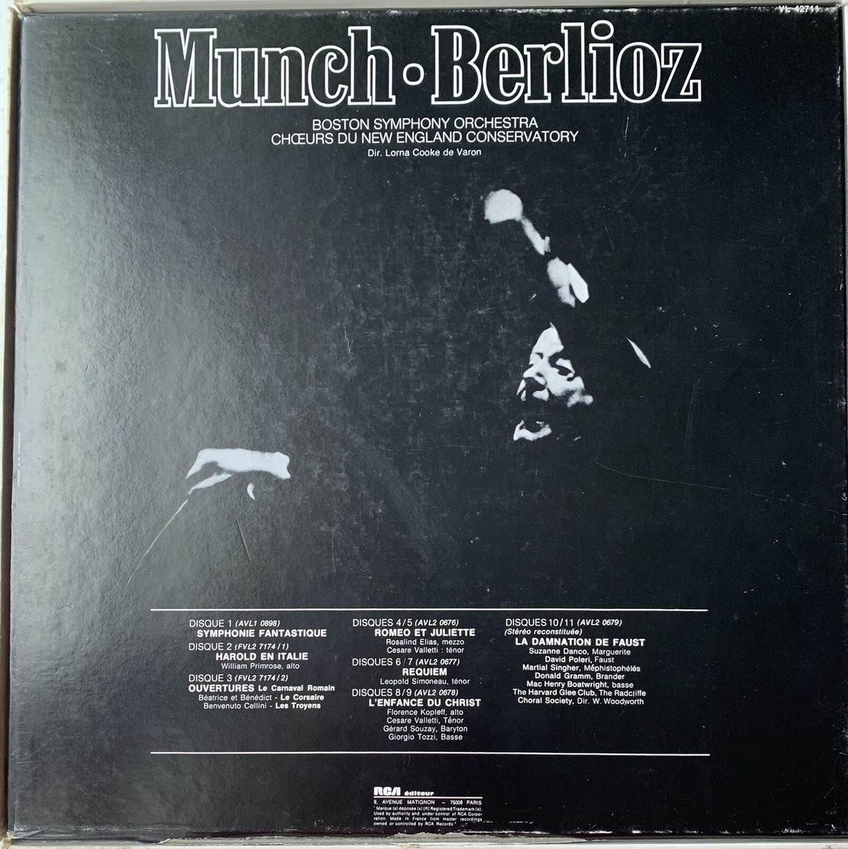 Munch Berlioz/BSO RCA France VL42711 box set 11 LPs NM | eBay