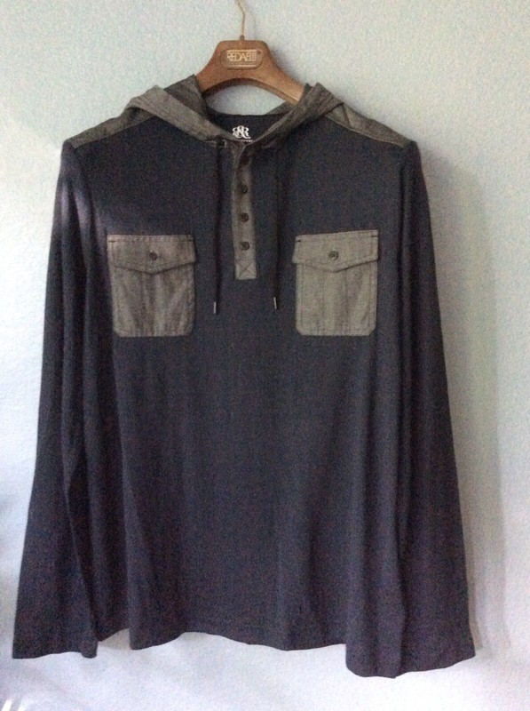 ROCK & REPUBLIC Hoodie PULLOVER Size XXL (2 EXTRA LARGE New SHIP FREE Sweatshirt