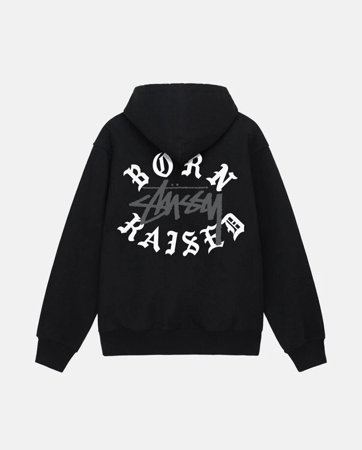 Stussy Born x Raised Logo Zip Hoodie SIZE Small Brand New Ready