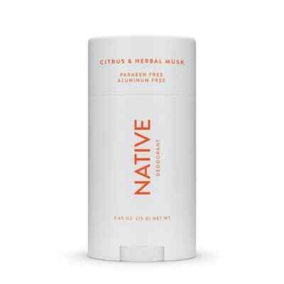 Native Deodorant, Citrus & Herbal Musk, Aluminum Free, for Women and Men, 2.65 o