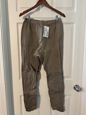 US Army Cold Weather Drawers Pants Waffle Grid Polartec Medium Reg Coyote