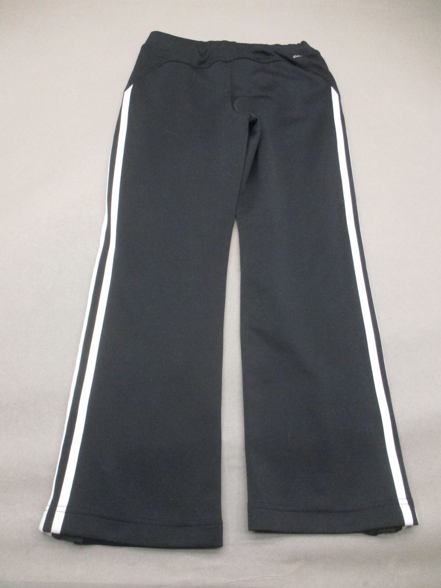ADIDAS CLIMALITE Size 9-10 YRS Girls Black Stretch Waist Leg