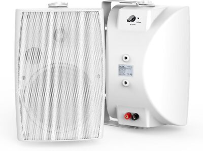 Herdio Pair Outdoor Bluetooth Speakers 5.25'' 300W Waterproof W/ Powerful Bass 