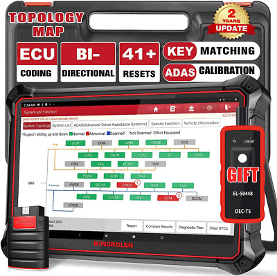 2024 Newest KINGBOLEN K10 Pros Elite Coding Full System Diagnostic Scanner Tool
