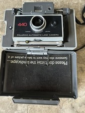 Polaroid 440 Automatic Folding Instant Land Camera and flash, Great Condition