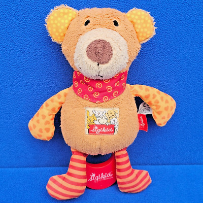 SIGIKID BÄR TEDDY STOFFTIER SPIELUHR BEAR LULLABY 20 CM HERZ