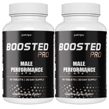 Boosted Pro Male Performance Supplement, Endurance for Men - 2 Bottles