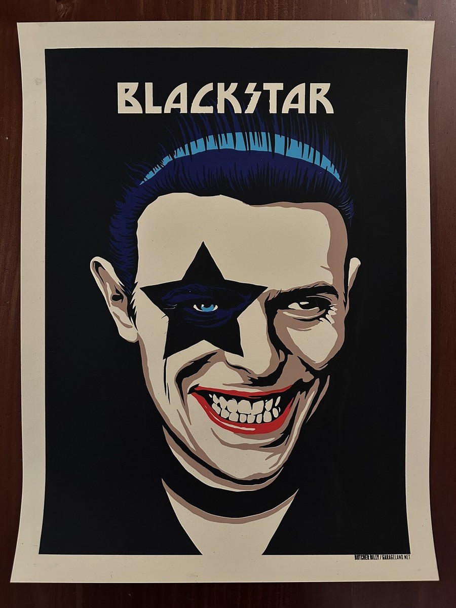 David Bowie Joker Blackstar Poster 18x24 Garageland Butcher Billy
