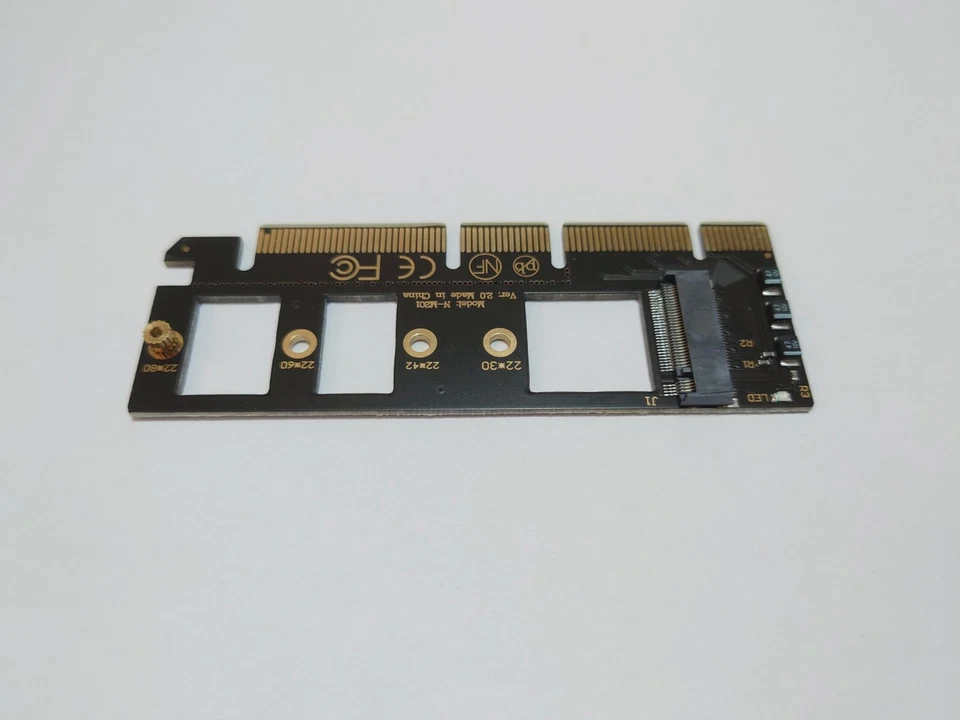 Lote de 10 tarjetas de expansión PCI-E Nvme M.2 SSD adaptador llave M PCI express 3,0 x4 x8 x16 Foto 4 de 4