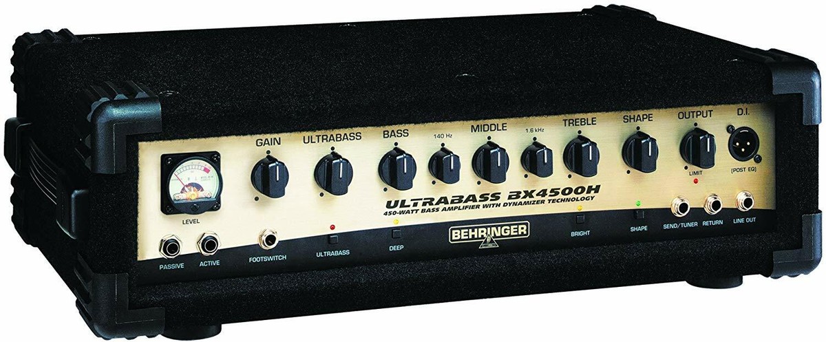 Behringer BX4500H Ultrabass Amp Head - Black Vinyl Cover w/Piping 