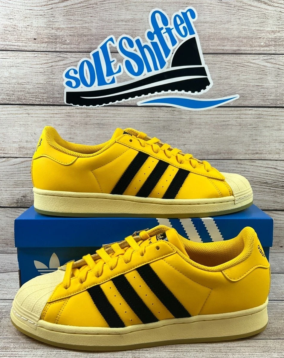 ADIDAS SUPERSTAR YELLOW SMILEY GOLD BLACK GY2070 MULTIPLE SIZES NEW IN BOX