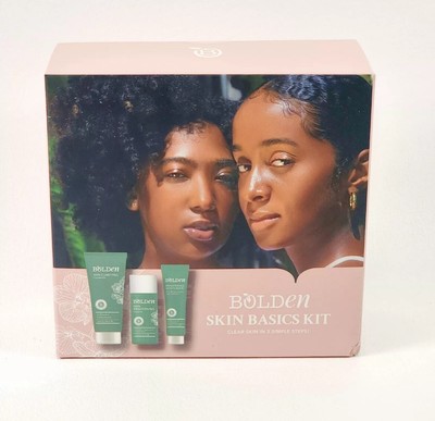Bolden Skin Basics Kit Brightening Cleanser Toner Moisturizer SEALED Exp 01/25