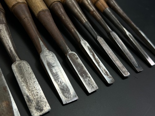 Vintage Japanese Chisel 13set Nomi /Hand Plane Saw Iron Hammer Hand Tool/c63 - Picture 19 of 23
