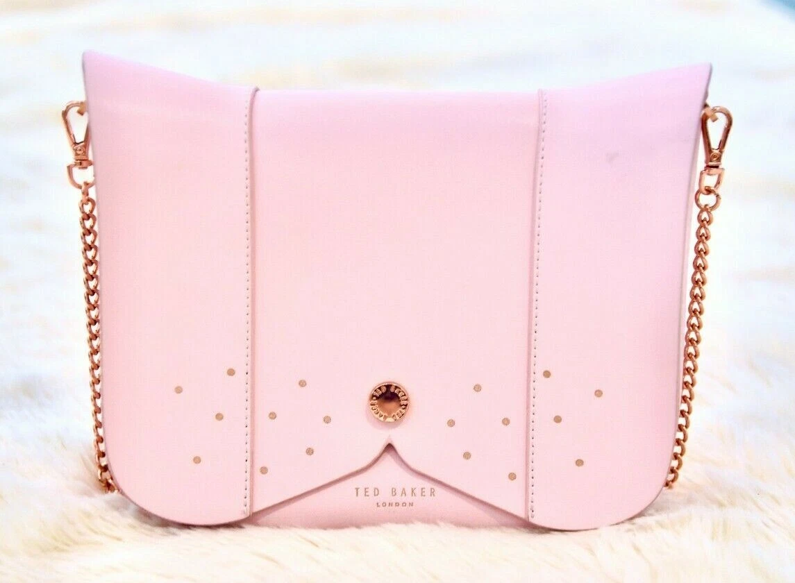 Ted Baker Pink Crossbody Bag Rose Gold Hardware