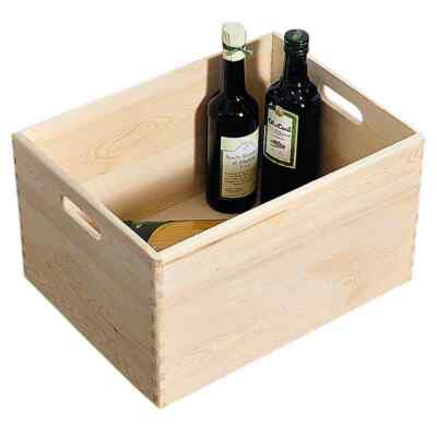 KESPER Allzweck-Kiste Kiefer 40 x 30 x 23 cm Holzkiste, Holz, Kiste, Beige