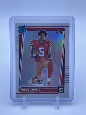 2021 Donruss Optic Trey Lance Rated Rookie Holo Prizm Variation SP #203 49ers RC