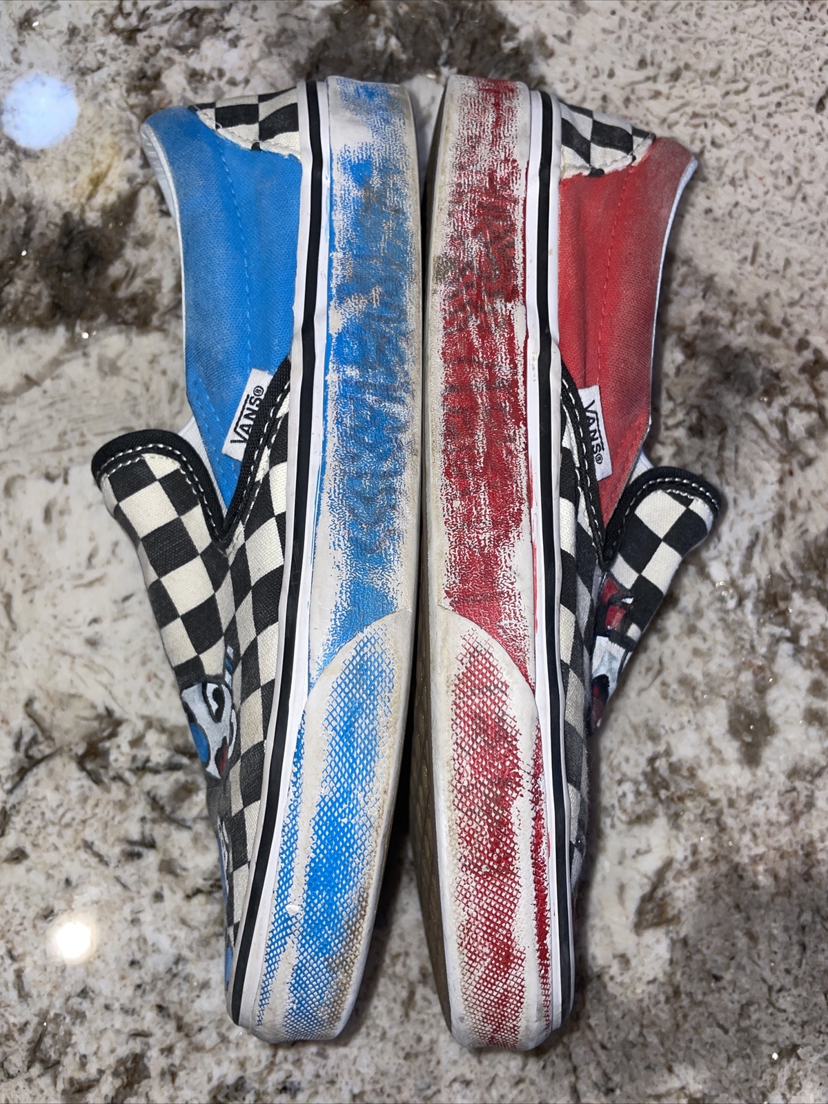 Vans Slip-On Checkerboard Canvas CUSTOM Cuphead D… - image 7