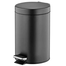 3L Step On Trash Can with Lid and Removable Liner Bucket for Kitchen Bathroom