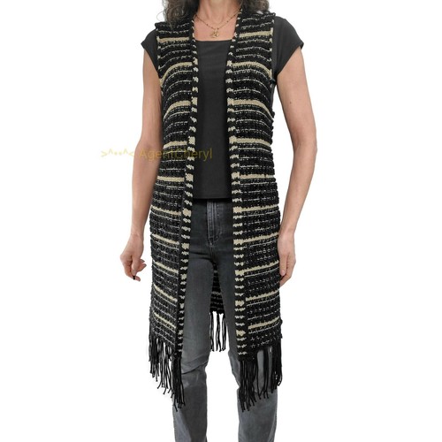 Long Duster Sweater Vest 