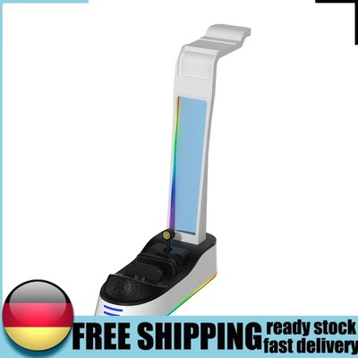 Ladestation mit Headset-Halterung für PS5-Controller für PS Portal Remote Player